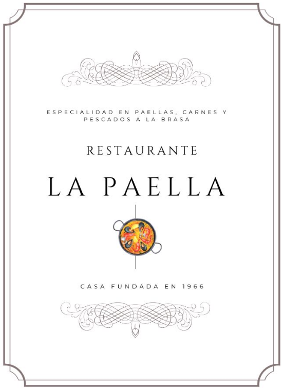 La carta de la Paella de TorremolinosLa carta de la Paella de Torremolinos La carta de la Paella de Torremolinos